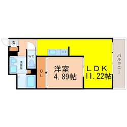 浅間町駅 徒歩7分 4階の物件間取画像